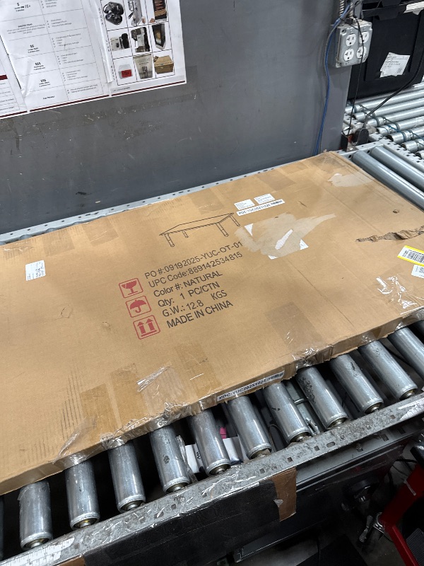 Photo 1 of ***********INCOMPLETE ITEM, MISSING ALL 4 LEGS***************
Flash Furniture Wren Adjustable Classroom Activity Table for School and Home, Plastic Activity Table for Kids, 23.625" W x 47.25" L, Natural