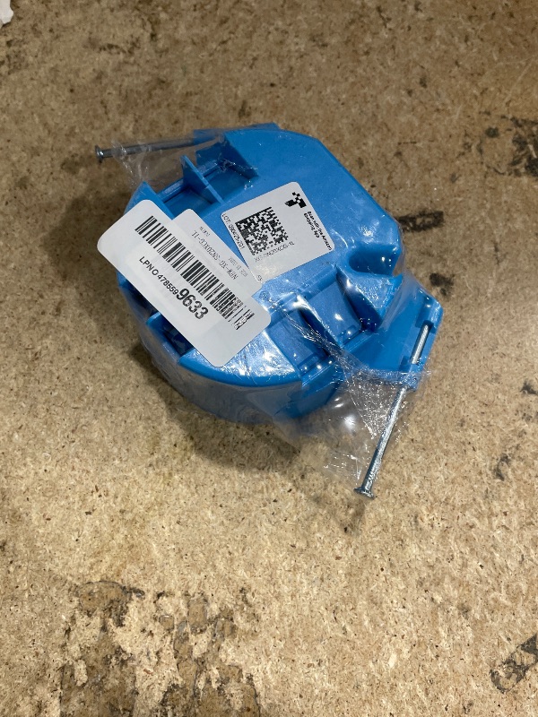 Photo 1 of 1 Gang PVC Round Ceiling Electrical Box,4" Dia with Grounding Lug and Screw,New Work 20 Cubic inch Box,ETL,for Residential and Light Commercial Applications(1 Pack)