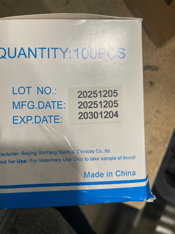 Photo 1 of 100PCS-Blood Collection Needles?23G Butterfly Needles Sets with Luer Connector **EXP DATE 12/04/2030**