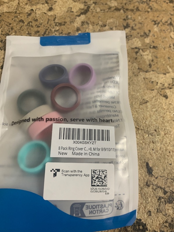 Photo 1 of 10 Pack Ring Cover Compatible with Oura Ring Gen 4/4 Ceramic, Oura Ring 3 Horizon/Heritage, Surport Charging with Cover on, Anti-Scratch Elastic Silicone Ring Protector for Men Women, M for 8/9/10/11