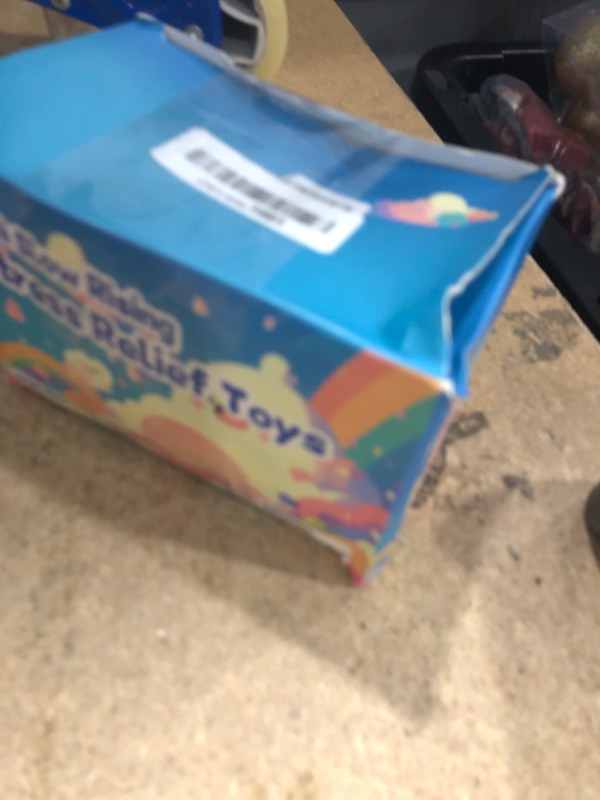 Photo 1 of 24 Pack Slow Rising Stress Cube , Dough Stress Balls Soft Fidget Squishy Toys for Anxiety Relief, Pull Stretch Classroom Prize Party Favors Toys for Kids