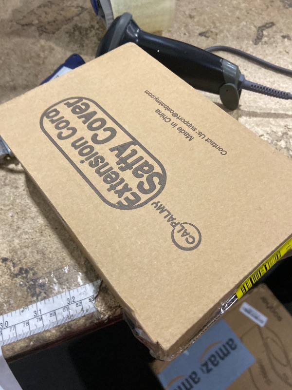 Photo 1 of 2 Pack Extension Cord Protective Cover Set (Black) | Indoor Outdoor Water-Resistant Holder for Holiday String Lights and Wires | Capsule Shaped Protector with Large Compartment