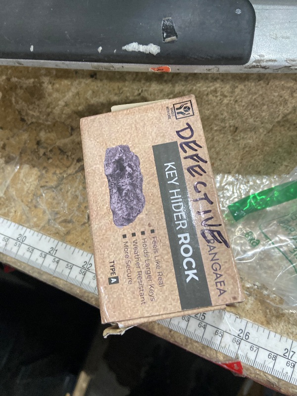 Photo 1 of (Type-A (Black), 1 Pack) Fake Rock - Looks Stone - Safe for Outdoor Outdoor Secret Safe Box for Keys, Fake Stone Rock Yard House Accessories