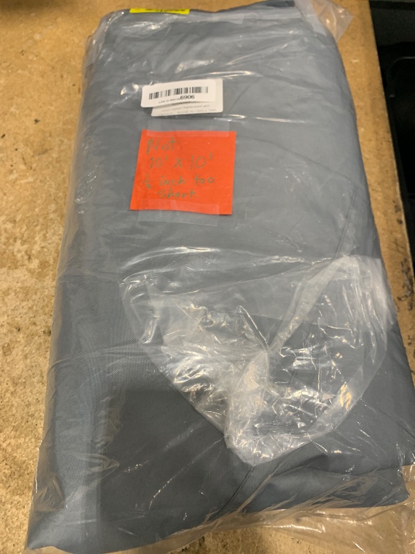 Photo 1 of  Canopy Replacement Top, Double Tiered Gazebo Cover with Air Vent Heavy Duty, Waterproof Gazebo Roof with Upgraded 300D Polyester for Outdoor Patio Garden Canopy (Grey, Flat Edge)