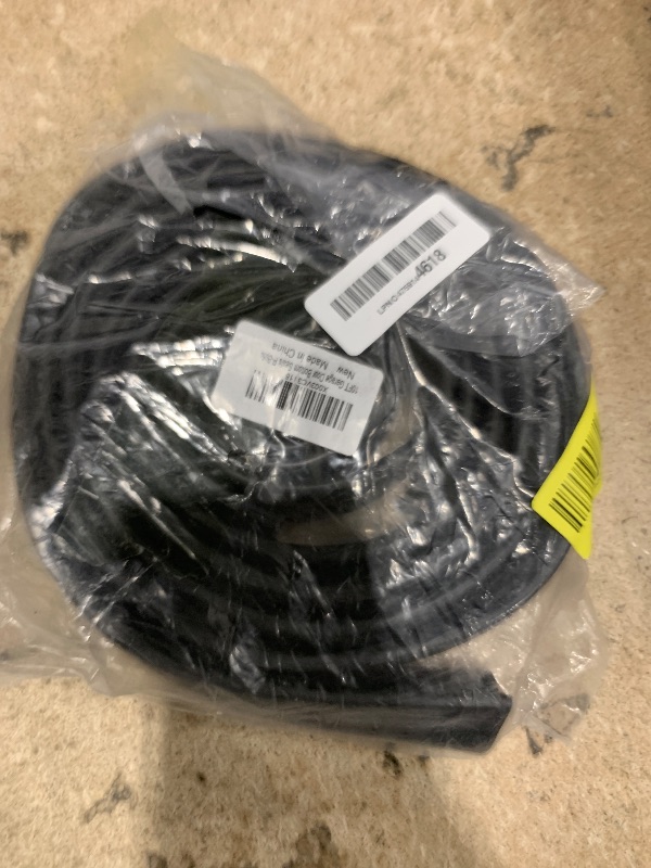 Photo 1 of 10 FT Garage Door Bottom Seal Rubber 0.19" P Bulb Bottom Garage Weather Stripping for Single Channel, Flexible Weatherproof Replacement Strip Seal Fits 10FT Wide, Black