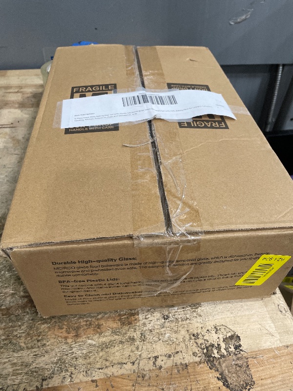 Photo 1 of **********MISSING THE 2 SMALLEST ONES***************
8-Piece Deep Glass Baking Dish Set with Plastic lids,Rectangular Glass Bakeware Set with Lids, Baking Pans for Lasagna, Leftovers, Cooking, Kitchen, Freezer-to-Oven and Dishwasher, Gray