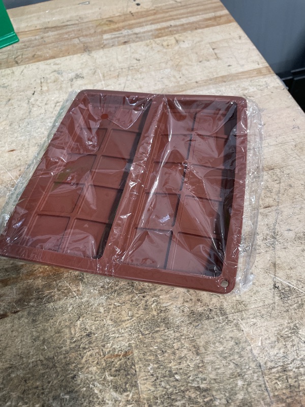 Photo 1 of 2 Pcs Silicone Chocolate Bar Mold, Large Dubai Chocolate Bar Mold, Thick Candy Bar Molds, DIY Baking Chocolate Mold Deep for Filling Nuts