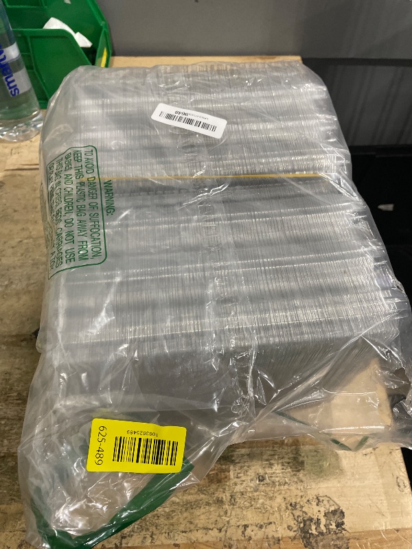 Photo 1 of 100 Pack Clear Plastic Egg Cartons, Reusable Stackable Egg Containers for Farm, Market & Fridge Storage, 3×4 Grid