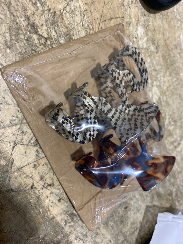 Photo 1 of 2 PCS Large Hair Claw Clips for Thick Thin Long Hair, Large Claw Clips, Lightweight Hairs Styling Accessories Tools