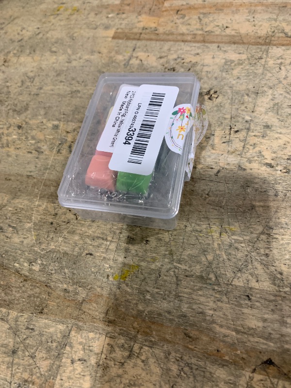 Photo 1 of 2 PCS Keyboard Fidget Toy, Keyboard Fidget Keychain 4-in-1 Keyboard Decompression Button Finger Clicker Toys, Button Stress Relief Fidget Gifts to Relief Stress (Pink Yellow White Green)