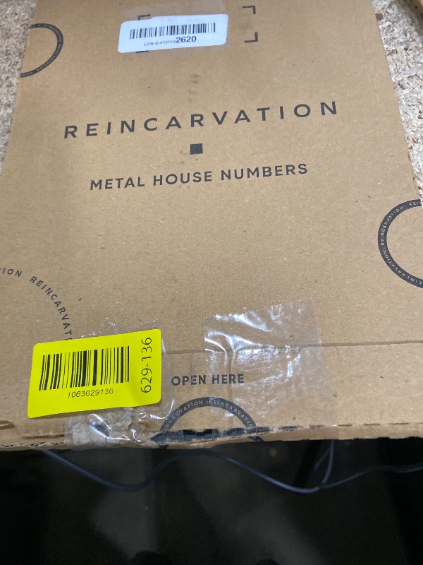 Photo 1 of 12 Inch Modern Floating House Numbers for Outside | Large Metal House Numbers for Outdoors | Black Coated Rust-Proof Home Address Numbers/Plaques | Metal Numbers
