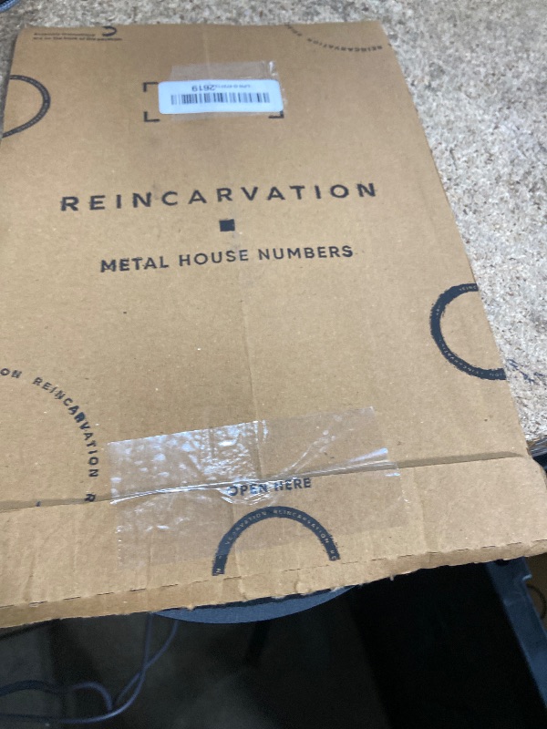 Photo 1 of 12 Inch Modern Floating House Numbers for Outside | Large Metal House Numbers for Outdoors | Black Coated Rust-Proof Home Address Numbers/Plaques | Metal Numbers