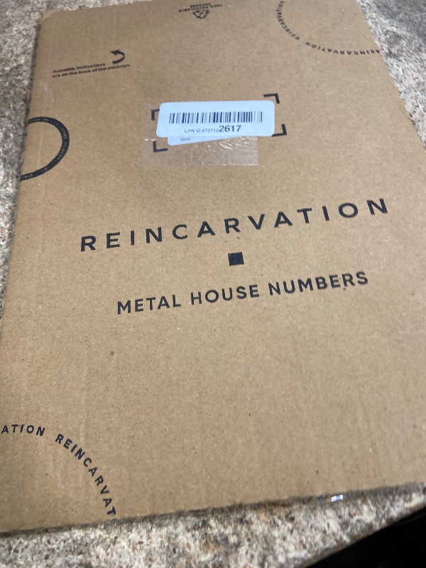 Photo 1 of 12 Inch Modern Floating House Numbers for Outside | Large Metal House Numbers for Outdoors | Black Coated Rust-Proof Home Address Numbers/Plaques | Metal Numbers