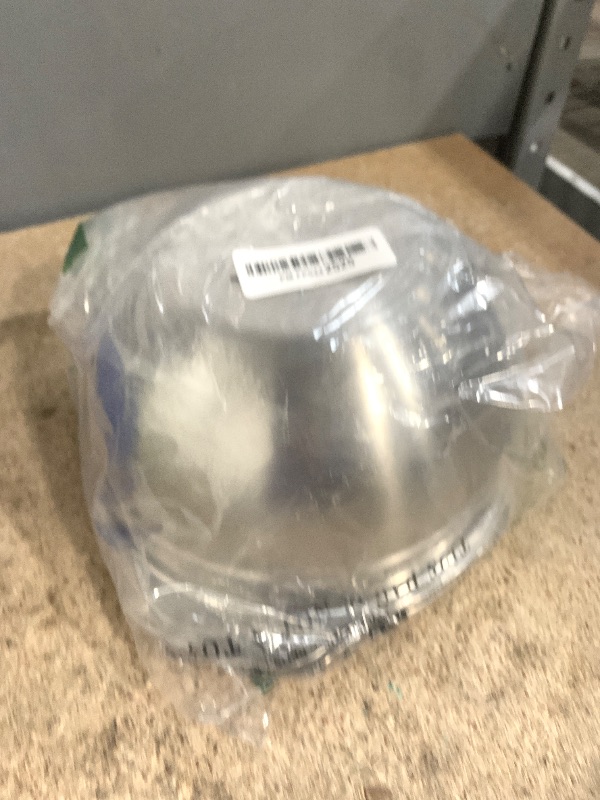 Photo 1 of 18/8 Stainless Steel Microwell Colander, 2.5QT Large Capacity with Handle Kitchen Food Strainer Basket for Washing Vegetables, Fruits, Rice, and Pasta (primary colour, 2.5QTColander+2.5QT Mixing bowl)