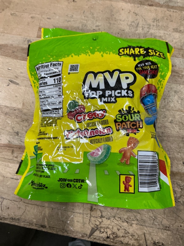 Photo 1 of 
EXP 08/2028
2 sourpatch Top Picks Mix Soft & Chewy Candy, Share Size,
 11 oz
