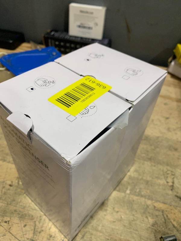 Photo 1 of 2 Pack Automatic Liquid Soap Dispenser, Touchless 12oz/340ml Stainless Steel Soap Dispenser, Motion Sensor Pump for Bathroom Kitchen Dish Soap, Hands-Free and Waterproof(Black)