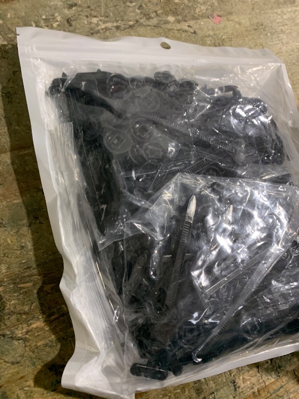 Photo 1 of 150 Pack Heavy Duty Self-Locking Nylon Zip Ties, Cable Tie Buckle, UV Resistant Zipper Clips, Universal Nylon Cable Tie Buckle for Car, Home, Office & Garden