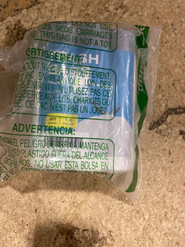 Photo 1 of 120 Counts 1.6 Gallon Mini Drawstring Trash Bags, Small Garbage Bags by KSSKSS, Code a fit 4.5-8 Liter, 1.2-2 Gal, White Trash Bin Liners for Home Office Kitchen Bathroom Bedroom