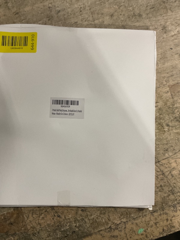 Photo 1 of 2 Pack Gold Tinsel Backdrop, 3.28 FT x 7.05 FT Metallic Fringe Curtain, Gold Color Graduation Backdrop Party Streamers, Party Supplies Door Decorations for Birthday Anniversaries