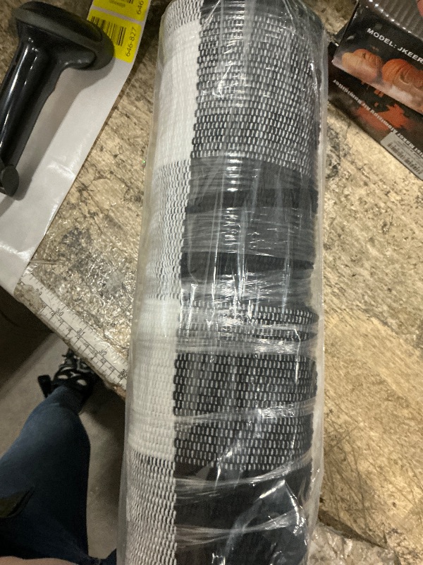 Photo 1 of 2 Pcs Halloween Welcome Door Mat 30 x 17 Inch Funny Skeleton Welcome Coir Doormats for Front Door Skull Pumpkin Door Mat Non Slip 2-in-1 Buffalo Plaid Rug for Outside Entrance Porch Home Patio Decor