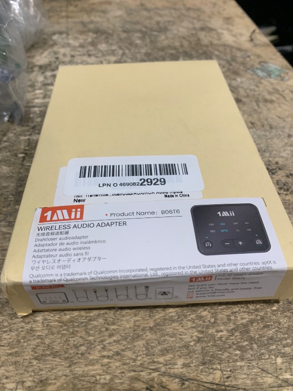 View 2 of 1Mii Bluetooth 5.3 Transmitter for TV to 2 Wireless Headphones, Long Range 100ft Bluetooth Adapter for TV aptX Adaptive & HD/Volume Control, Optical/USB/AUX/RCA Audio Inputs