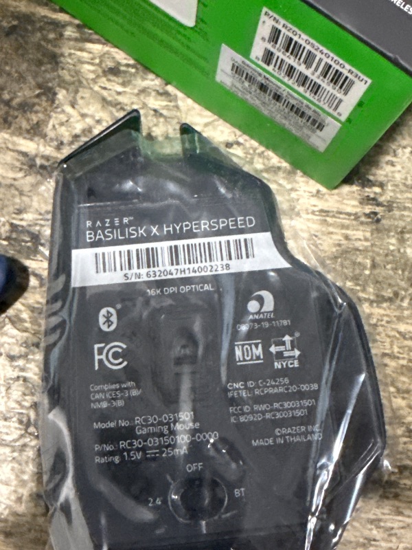 Photo 1 of *MISSING DONGLE AND CHARGER* Razer Basilisk V3 Pro 35K Wireless Gaming Mouse: HyperScroll Tilt Wheel - 35K DPI Optical Sensor Gen 2-13 Customizable Controls - Chroma RGB - Optical Switches Gen 3 - Up to 140 Hr Battery - Black