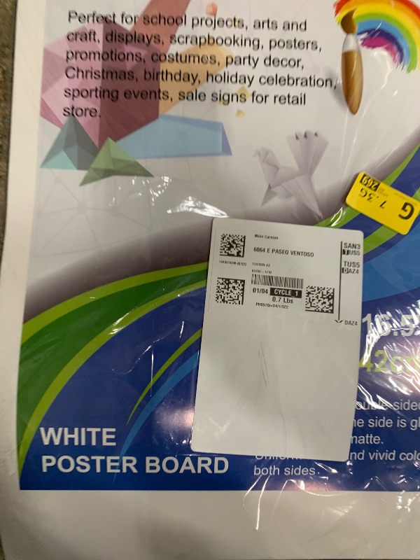 Photo 1 of 10 Pcs Poster Board 11.7 x 16.5 Inches White Poster Board Paper Bulk, ROOKEA 250 GSM Thickness Vision Board Blank Graphic Display Posterboards for Drawing Artwork School Arts Crafts Projects