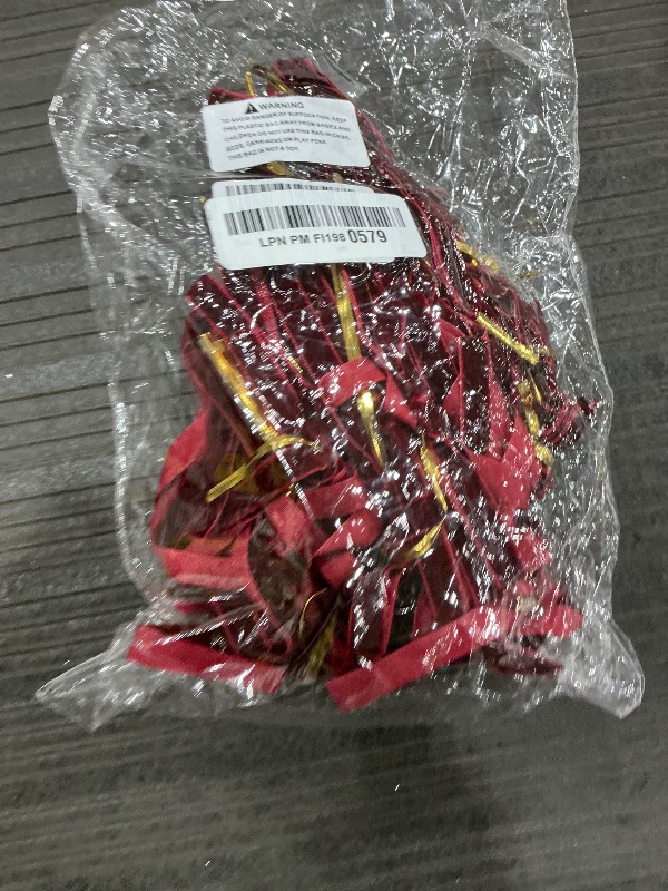 Photo 1 of  red Velvet Bows Christmas Tree Decorations, Pre-Tied Vintage Ribbon Bows for Garland Wreath Indoor? Holiday Home Decor? Fireplace Decor? Xmas Decorations?3/8" Wide?5 * 7 Inch?