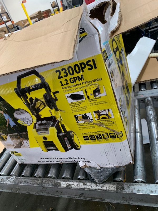 Photo 1 of **Parts Only** Kärcher Pressure Washer K2300PS, CETA Certified, 4 Spray Nozzles, Detergent Tank, Hose Reel, for Cars, Driveways, Siding, Patios, 1.2 GPM
