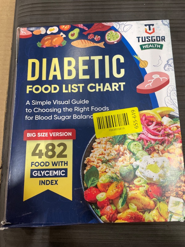 Photo 1 of [480+ FOODS] Diabetic Food List With Glycemic Index Information - Magnet Diabetes Food List Chart Booklet With Glycemic Index 2026 Version For Newly Diagnosed, Type 1, Type 2 Diabetes (Large Size)