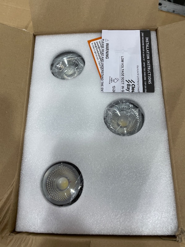 Photo 1 of [6 Pack] CLOUDY BAY 9W LED Landscape Well Lights,2700K/3000K/3500K/4000K/5000K Selectable,Low Voltage 12V/24V Ground Lighting,Waterproof Outdoor In Ground Lights for Uplights,Transformer Excluded