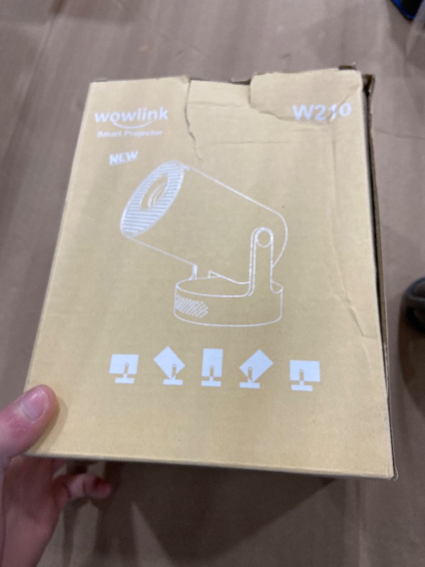 Photo 1 of [Built-in Apps & 2026 Upgraded] Mini Projector with WiFi 6 and Bluetooth 5.4 Support 4K 1080P Auto Keystone 180° Rotatable Projector Portable Compatibile with HDMI/TV Stick/Memory Stick/Laptop, White