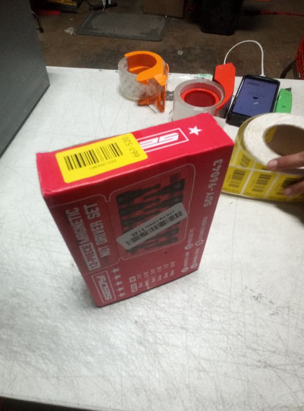 Photo 1 of 12-Piece Magnetic Nut Driver Set - Premium Impact Power Hex Nut Driver Drill Bit Master Kit, SAE & Metric, 1/4-Inch Quick-Change