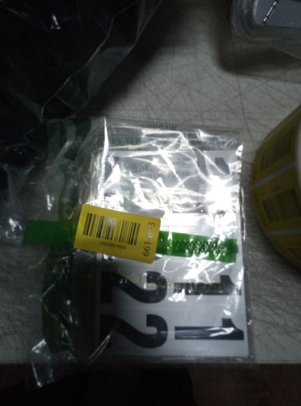 Photo 1 of 2 inch Self Adhesive Numbers for Mailbox, House Numbers, Reflective Mailbox Number, Trash Cans Number, for Outside, 60 PCS (Black/White)