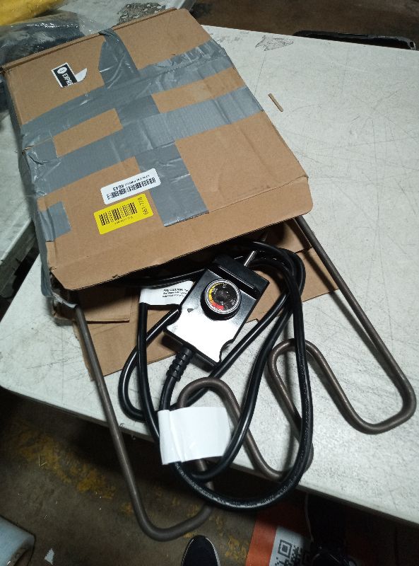 Photo 1 of 1500 Watt Heating Element Compatible with Masterbuilt Electric Smoker and Grill, with Adjustable Thermostat Cord Controller, Replacement Parts for Masterbuilt Smokers & Turkey Fryers