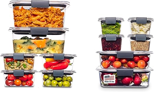 Photo 1 of **MSRP 46.99** Airtight Plastic Food Storage Containers, 24-Piece Set, Easy for Meal Prep, Lunch & Leftovers