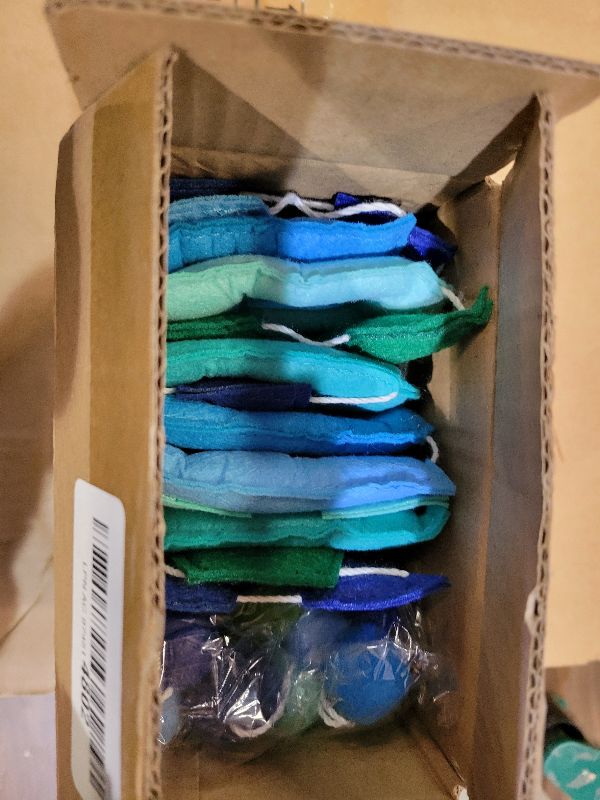 Photo 1 of 2 PCS Pre-Strung 3D Felt Happy Birthday Banner - Reusable Blue and Green Happy birthday Decorations Sign,Handmade Wool Felt Ball Garland, Pom Pom Garland, Party Decor, Photo Prop