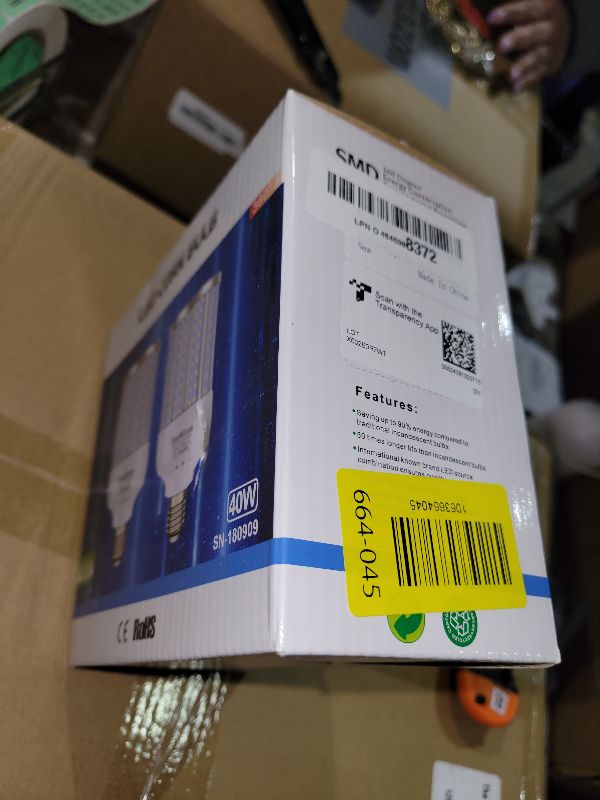 Photo 1 of 2 Pack 280W Equivalent LED Corn Light Bulb, 4000 Lumen 6500K Cool White Daylight 40W LED Corn Lamp,E26/E27 Medium Base,for Indoor Outdoor Warehouse Garage Basement Backyard Factory Barn and Many Area