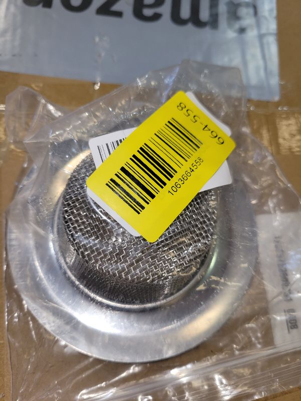Photo 1 of 2 PCS Stainless Steel Sink Strainer with Large Wide Rim 4.5" Diameter, Mesh Metal Drain Strainer, Fine Mesh Kitchen Sink Strainer, Hair Basket Drain - Fits Most Kitchen Sink