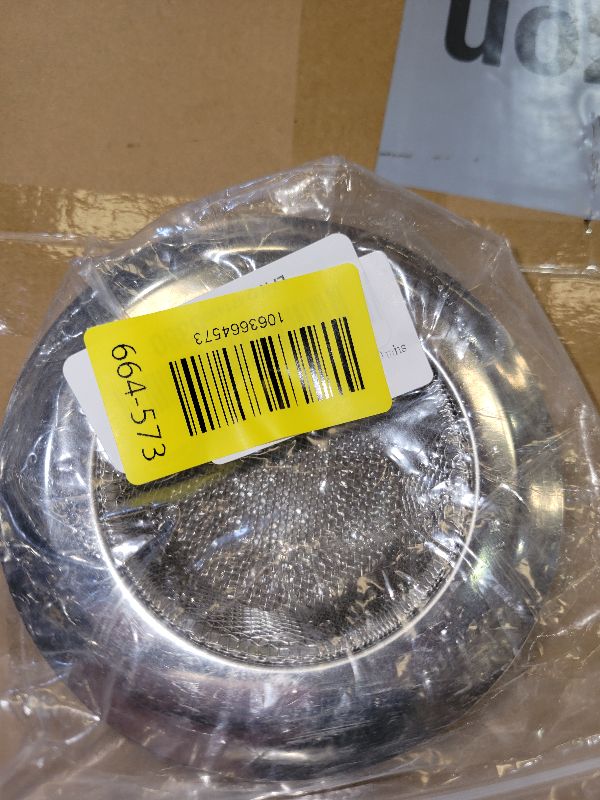 Photo 1 of 2 PCS Stainless Steel Sink Strainer with Large Wide Rim 4.5" Diameter, Mesh Metal Drain Strainer, Fine Mesh Kitchen Sink Strainer, Hair Basket Drain - Fits Most Kitchen Sink