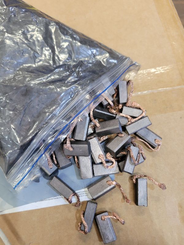 Photo 1 of 100pcs J432A Motor Carbon Brushes,Carbon Brushes Replacement Kits for Electric Vehicle DC Motor,8x10x20mm
