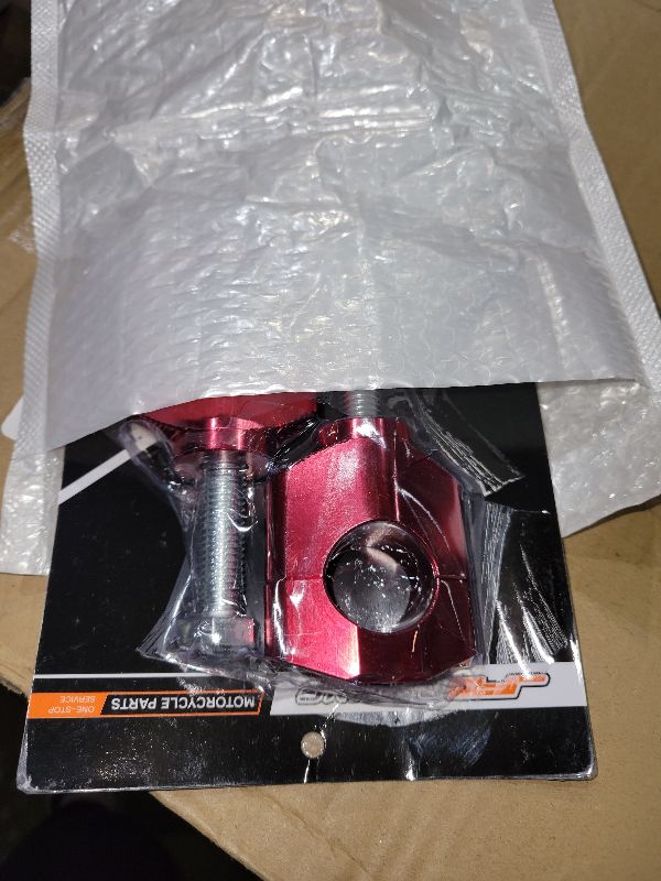 Photo 1 of 1 1/8" 28MM CNC Motorcycle Handlebar Riser Clamp Mount Adapter Compatible To CR125R CRF250R CRF450R CRF450L CRF450RX CRF450RL KX125 KX250 KX450F RMZ250 Red