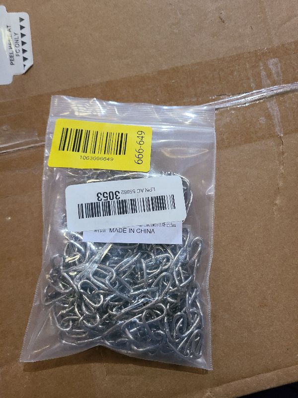 Photo 1 of 10 Feet SUS304 Stainless Steel Chain, Hanging Chain Link Light Duty Chain, Heavy Duty Hanging Chain for Home Outdoor Camping, Thickness 0.08 inches