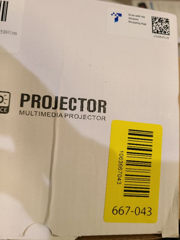 Photo 1 of [Electric Focus]Mini Portable Projector with 4K Support, Bluetooth 5.4 WIFI6, 5watt Sound Base Speaker, 260 ANSI, Android 11, 210° Rotation , Auto Keystone Correction Video Projector HY300 PLUS