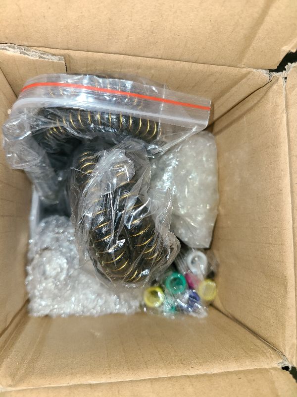 Photo 1 of 2 Hose Hookah Set With Everything - Mini Glass Pumpkin Shisha Vase, Hookah Foil (Black)