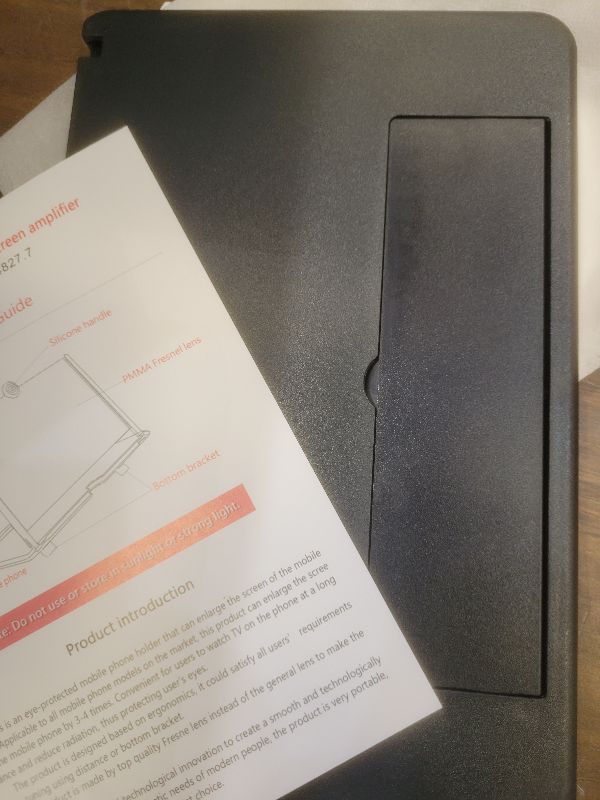 Photo 1 of 2026 Upgraded Big Screen Phone Magnifier,3D HD Screen Amplifier with Foldable Stand, Portable Mobile Phone Magnifier Projector for Movies & Gaming, Universal Compatible with All Smartphones (12in)