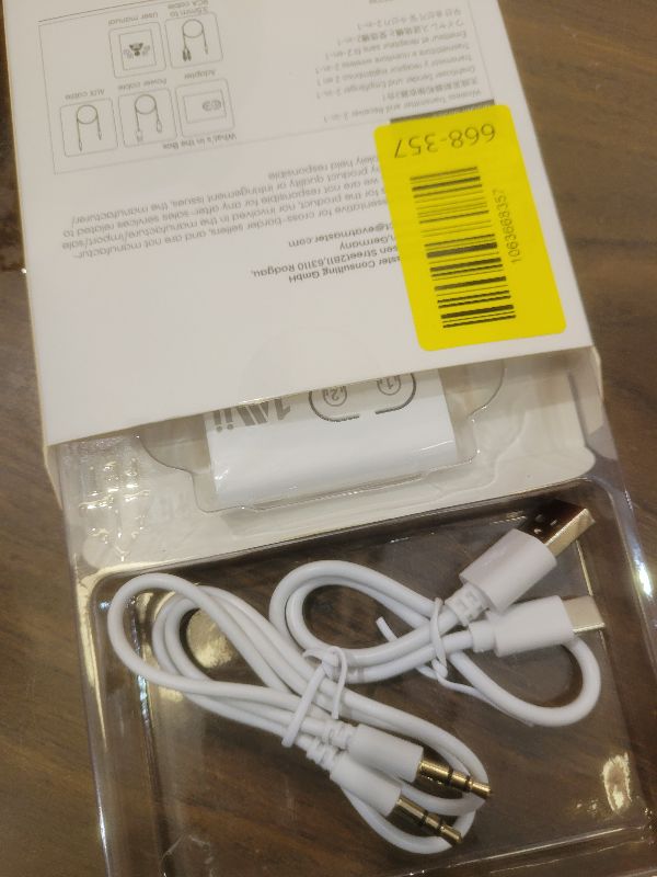 Photo 1 of 1Mii Bluetooth Transmitter Receiver for TV/Airplane to Headphones, Bluetooth 5.3 AUX/RCA Audio Adapter with aptX Adaptive/Low Latency/HD Audio, Dual Link, Wireless Receiver for Home Stereo, Boat, Gym