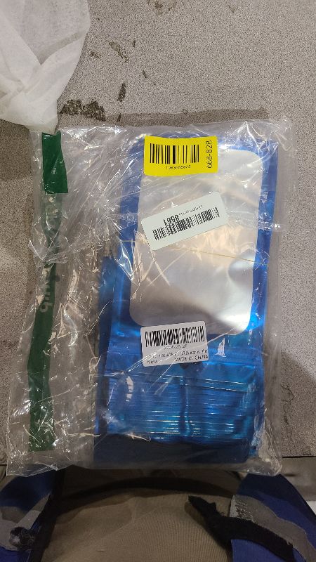 Photo 1 of 100 PCS Resealable Mylar Bags with Frosted Clear Window Packaging Bags Foil Pouch Zipper Bag for Food Self Sealing Storage Supplies (4.72x7.87, Blue)