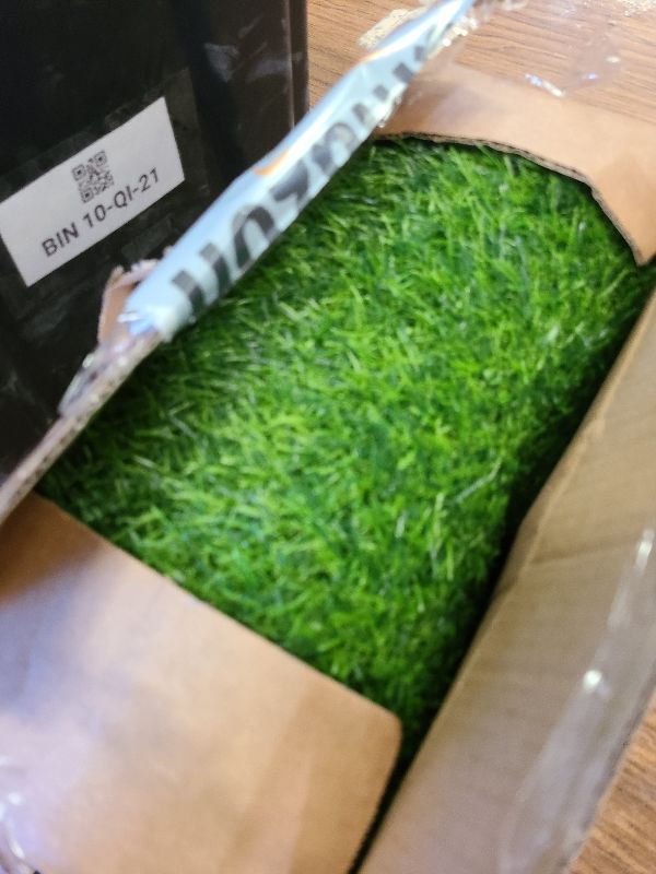 Photo 1 of 2 Pack 26"x30" Dog Grass Pee Pads, Reusable Artificial Grass Turf Rug for Puppy & Cats, Washable Fake Grass Mat Dog Pee Pad Replacement Outdoor Indoor Potty Training Pads with Drainage Holes
