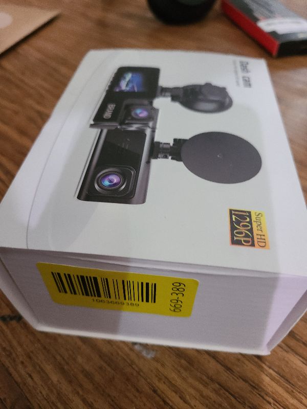 Photo 1 of 1080P Dual Dash Camera for Car Front and Inside Dashcam Car Security Video Recorder,170°Wide Angle Vehicle Cam,WDR,G-Sensor,2’’ IPS Screen,Loop Recording,Night Vision (Dual Dash Cam with 32G Card)